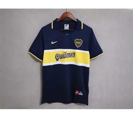 Boca Juniors 96/97 Home Dark Blue Soccer Jersey